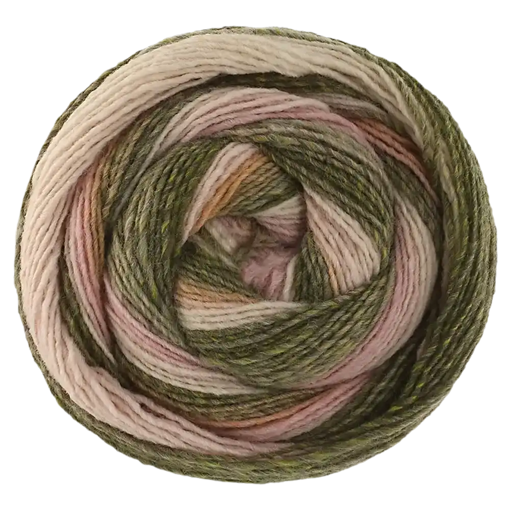#Farbe_Lana Grossa Gomitolo Fumo | 516 Blassgelb/Zartgrau/Zartrosa/Graugrün/Dunkeloliv