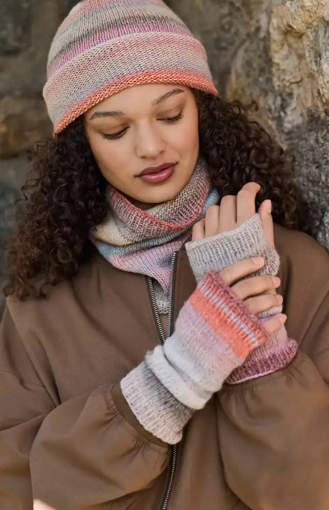 Mütze, Loop & Handstulpen G16M27 (Strickset)