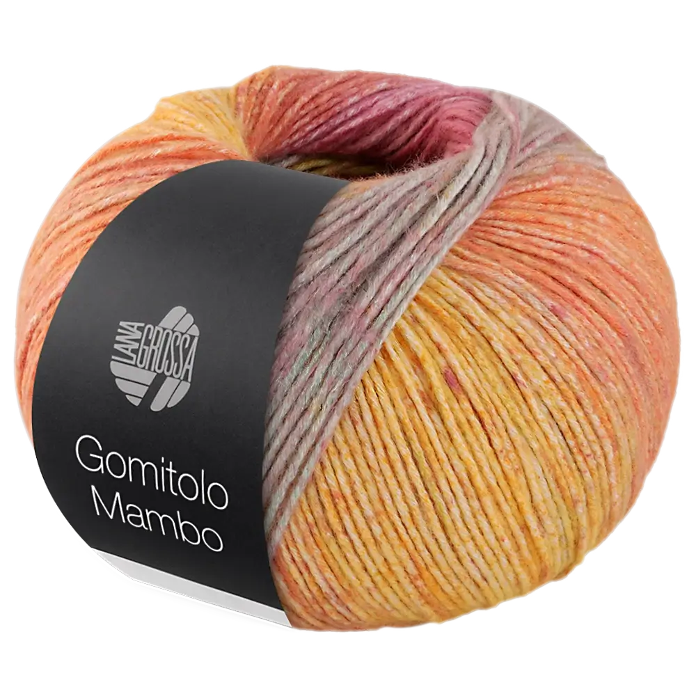 #Farbe_Lana Grossa Gomitolo Mambo | 2033 Grün-/Hellgelb/Orange/Pink/Pastelltürkis/Mandarin/Mint