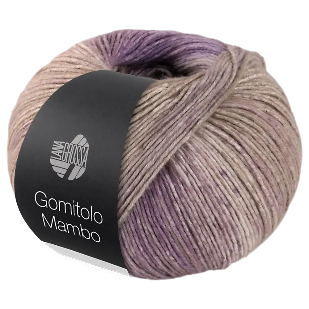 #Farbe_Lana Grossa Gomitolo Mambo | 2034 Lila/Graubeige/Rohweiß/Taupe/Vanille/Sandbeige