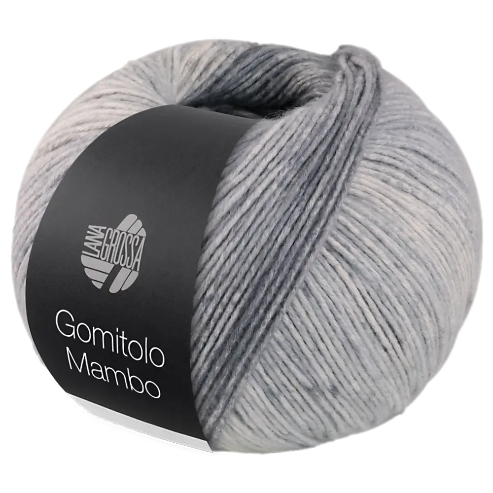#Farbe_Lana Grossa Gomitolo Mambo | 2036 Dunkel-/Hellgrau/Steinbeige/Ecru