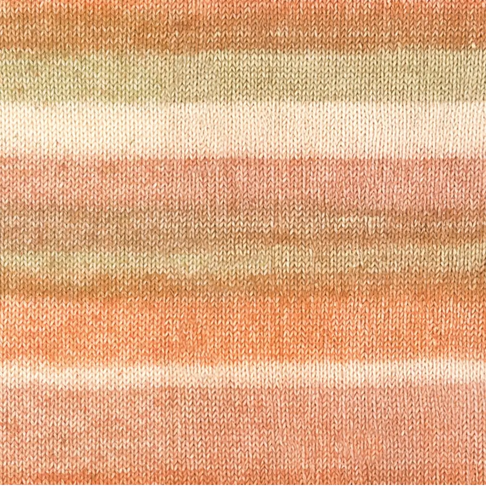 #Farbe_Lana Grossa Gomitolo Mambo | 2037 Orange/Apricot/Camel/Sand-/Leinenbeige