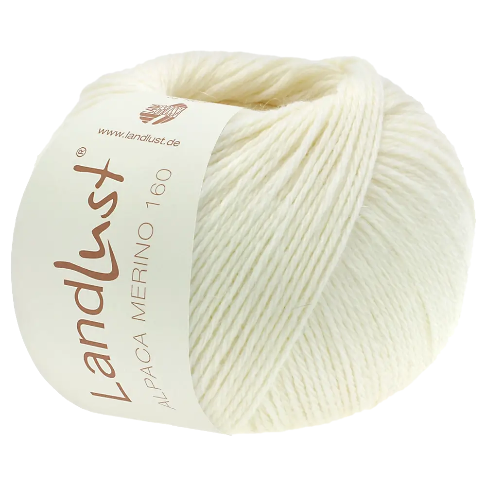 #Farbe_Lana Grossa Landlust Alpaka Merino 160 | 401 Rohweiß