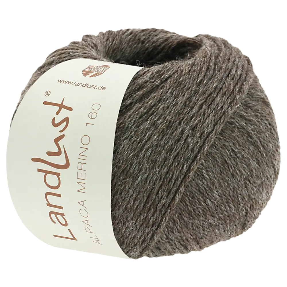 #Farbe_Lana Grossa Landlust Alpaka Merino 160 | 405 Graubraun
