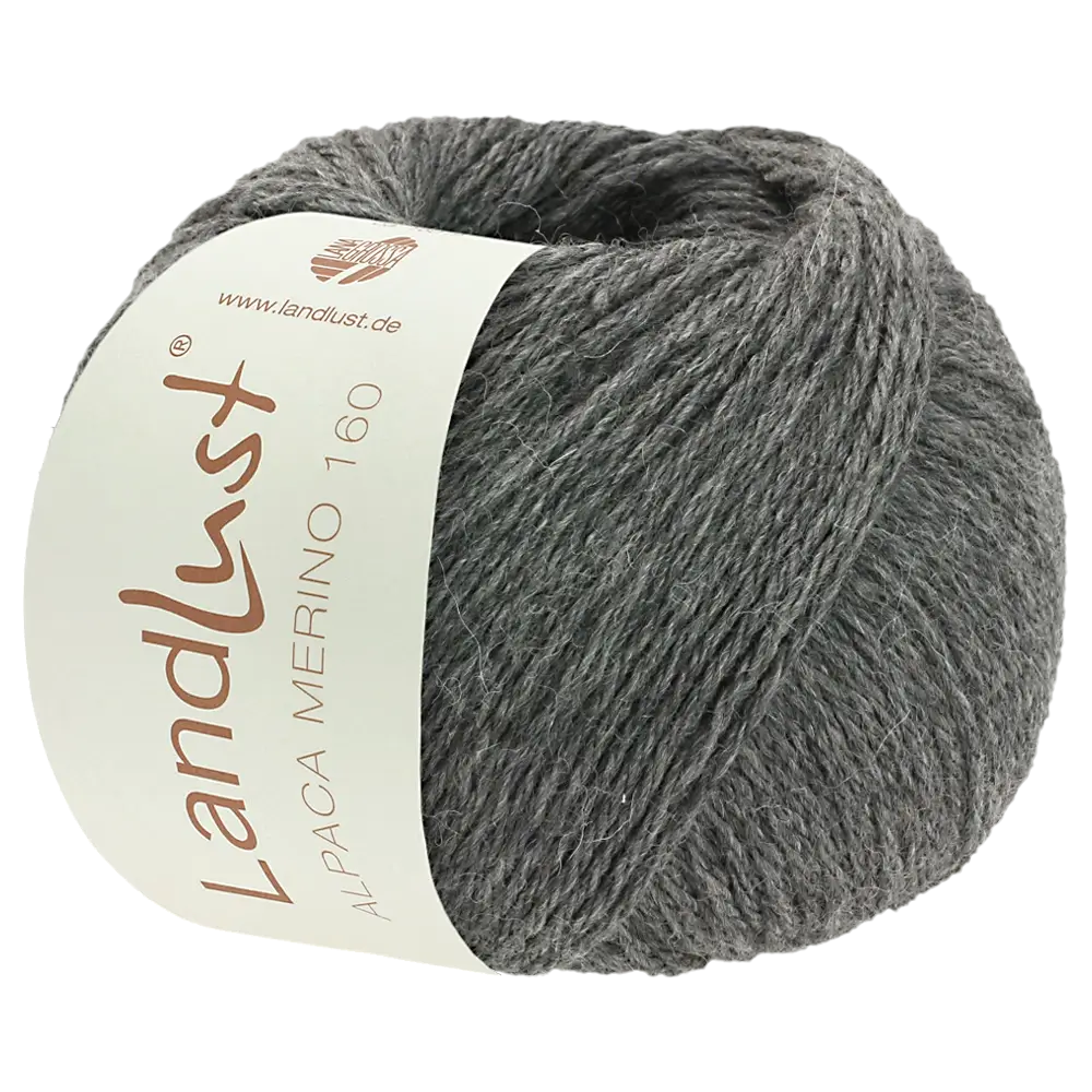 #Farbe_Lana Grossa Landlust Alpaka Merino 160 | 408 Dunkelgrau