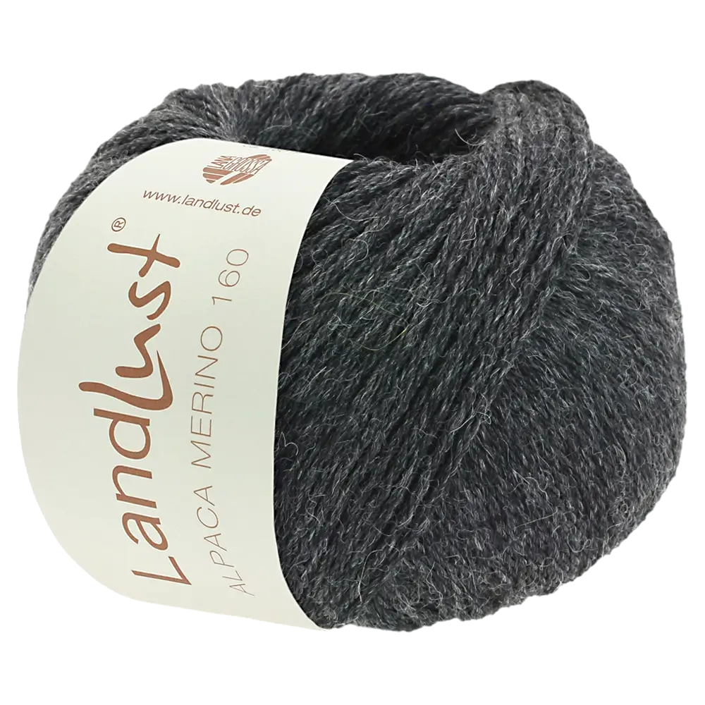 #Farbe_Lana Grossa Landlust Alpaka Merino 160 | 409 Anthrazit