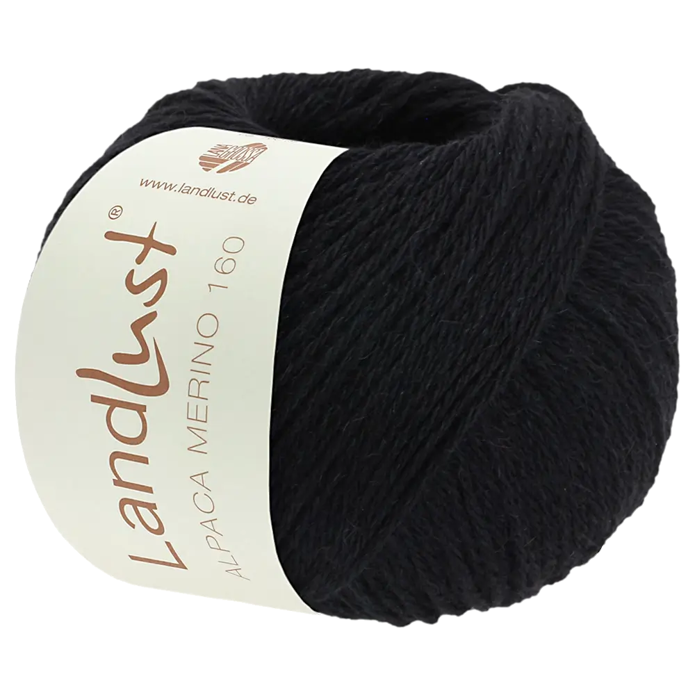 #Farbe_Lana Grossa Landlust Alpaka Merino 160 | 410 Schwarz
