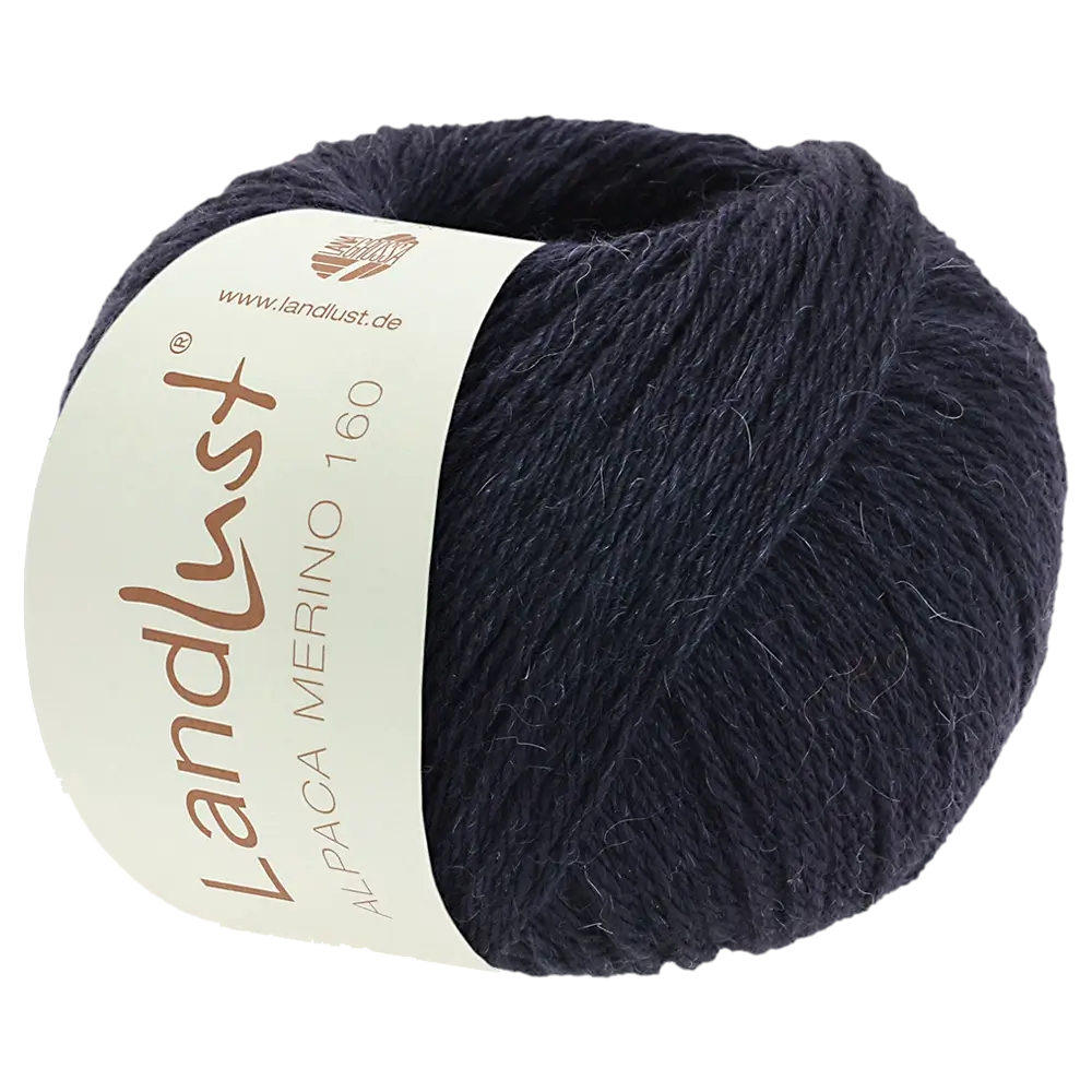 #Farbe_Lana Grossa Landlust Alpaka Merino 160 | 412 Schwarzblau