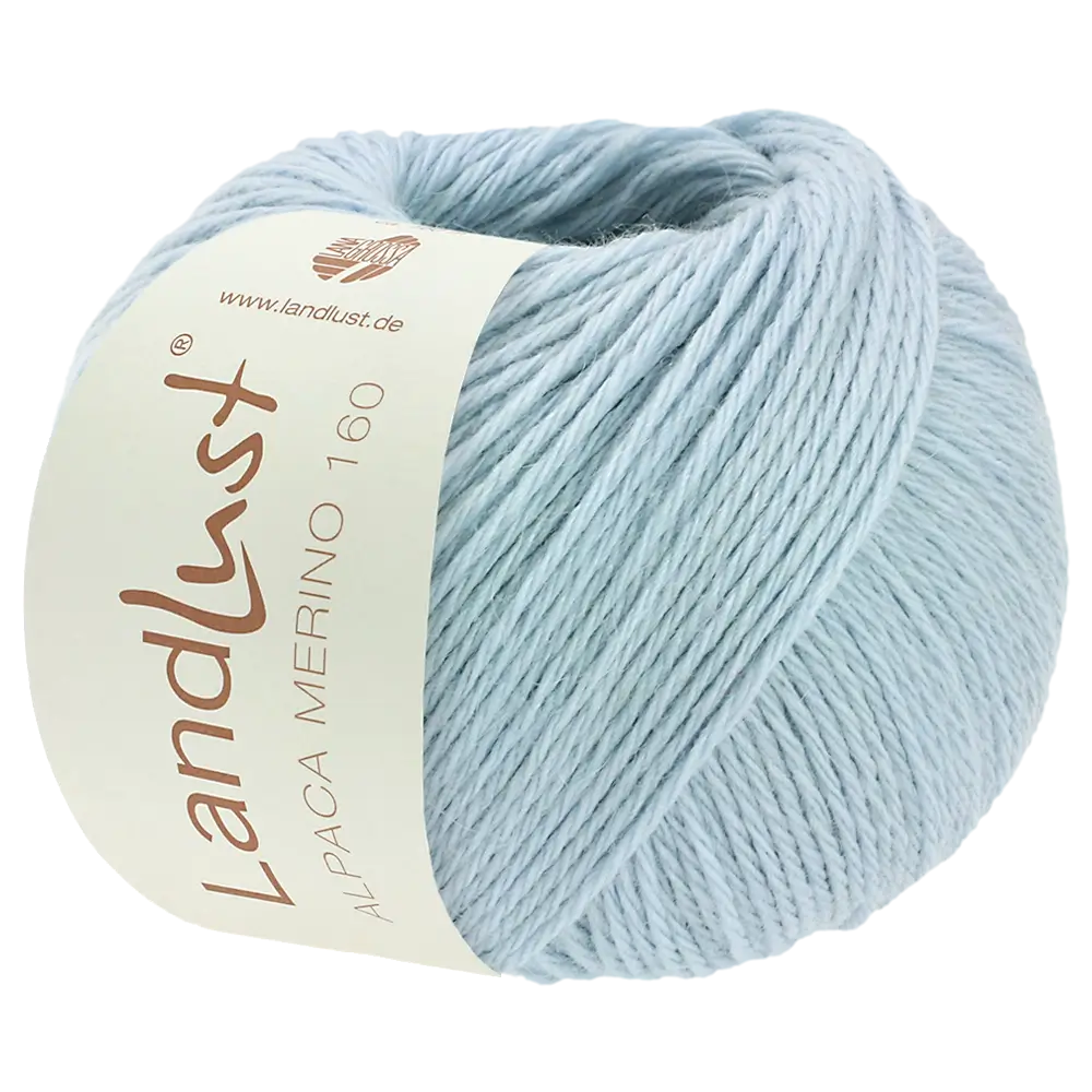 #Farbe_Lana Grossa Landlust Alpaka Merino 160 | 418 Hellblau