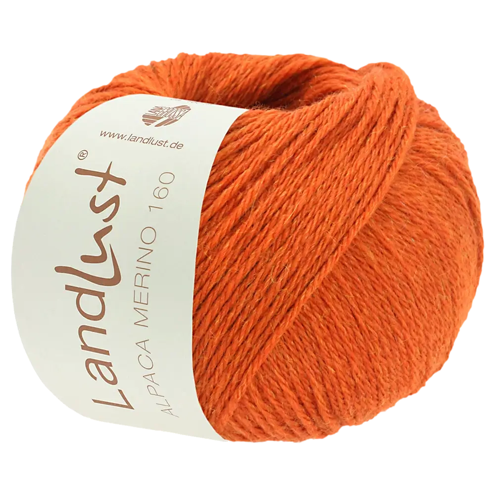 #Farbe_Lana Grossa Landlust Alpaka Merino 160 | 421 Dunkelorange