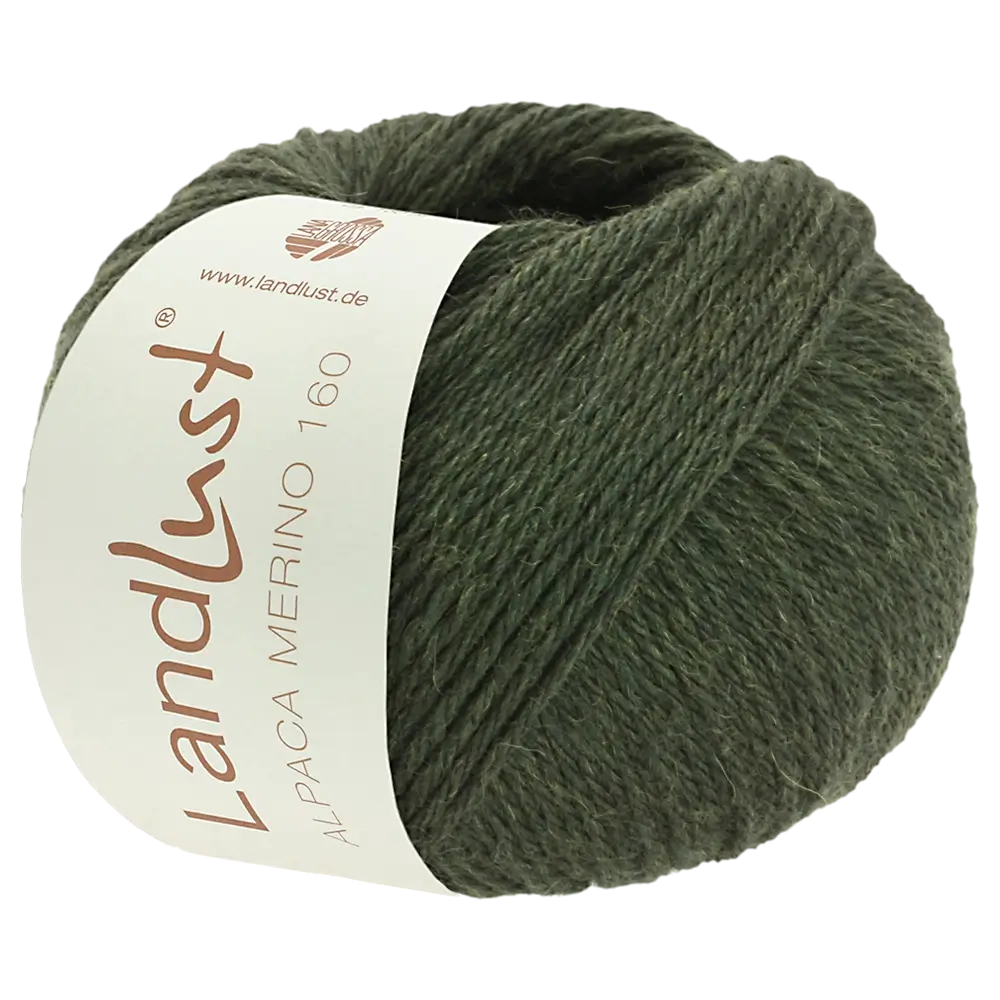 #Farbe_Lana Grossa Landlust Alpaka Merino 160 | 423 Moosgrün