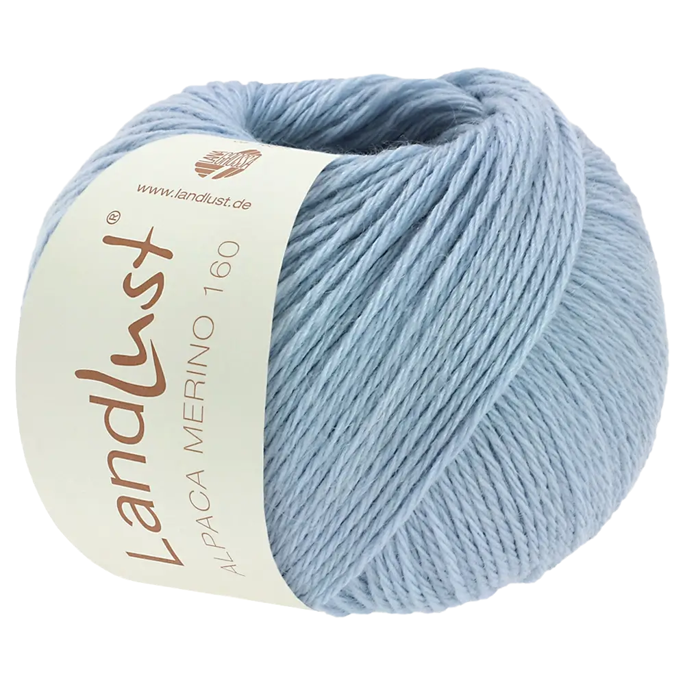 #Farbe_Lana Grossa Landlust Alpaka Merino 160 | 430 Himmelblau