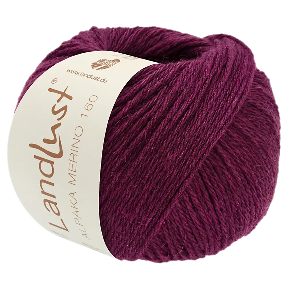#Farbe_Lana Grossa Landlust Alpaka Merino 160 | 450 Brombeerrot
