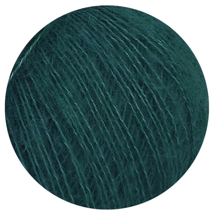 #Farbe_Lana Grossa Landlust Kidmohair | 05 Petrolgrün