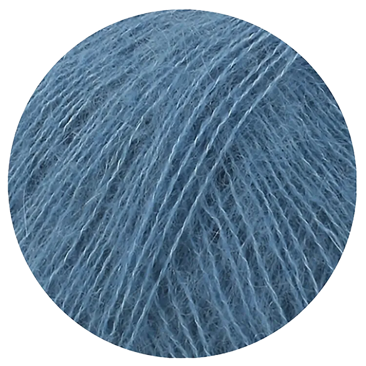#Farbe_Lana Grossa Landlust Kidmohair | 09 Taubenblau