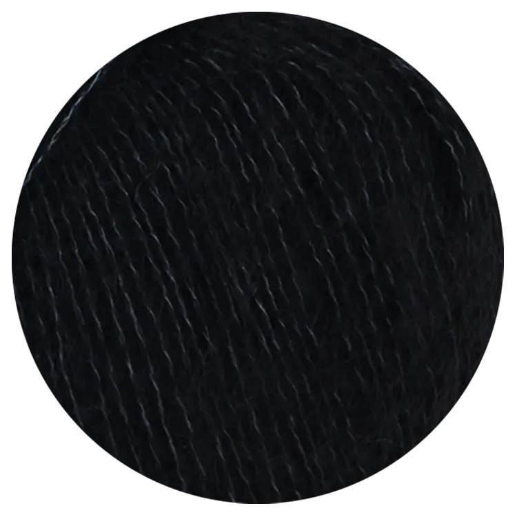 #Farbe_Lana Grossa Landlust Kidmohair | 20 Schwarz