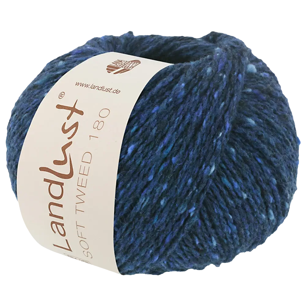#Farbe_Lana Grossa Landlust Soft Tweed 180 | 114 Dunkelblau meliert