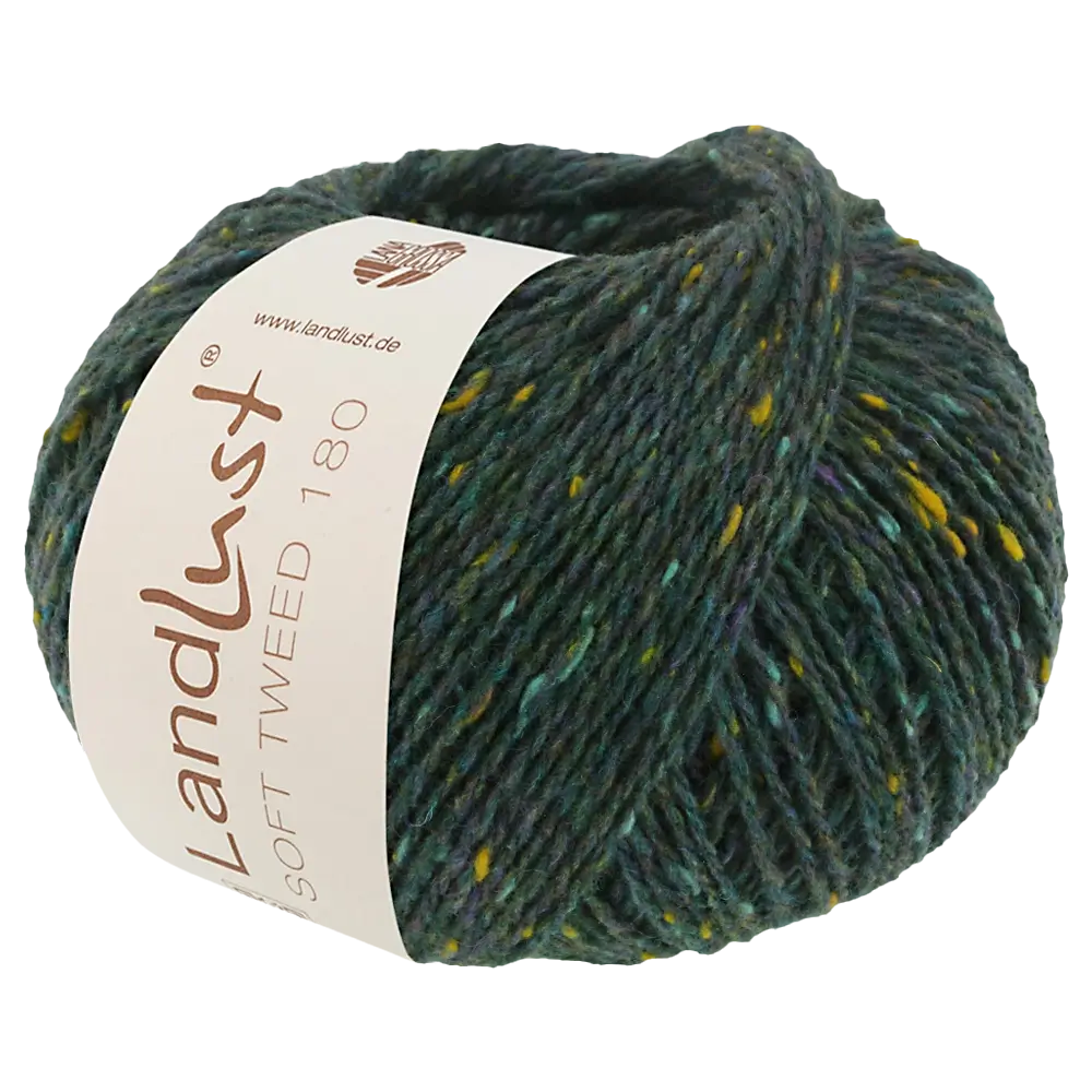 #Farbe_Lana Grossa Landlust Soft Tweed 180 | 116 Dunkelpetrol meliert
