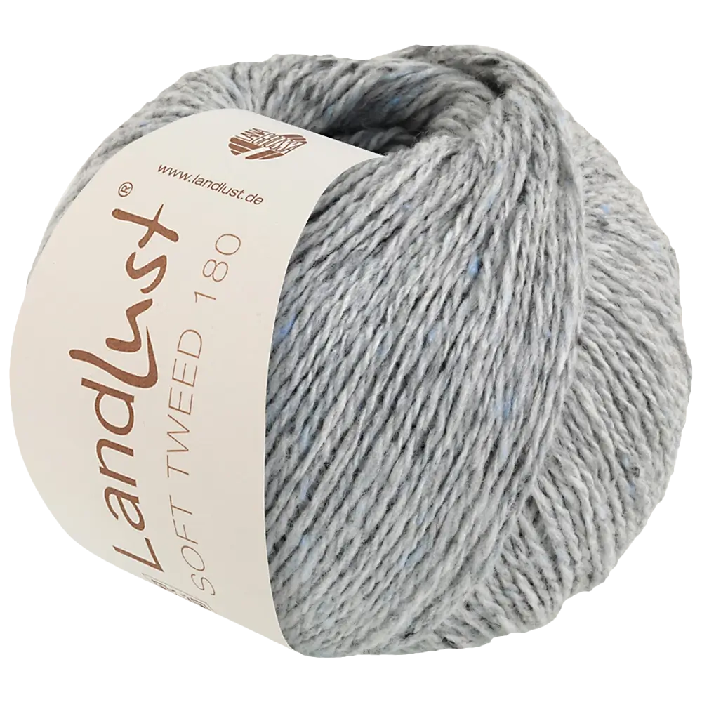 #Farbe_Lana Grossa Landlust Soft Tweed 180 | 117 Hellgrau meliert