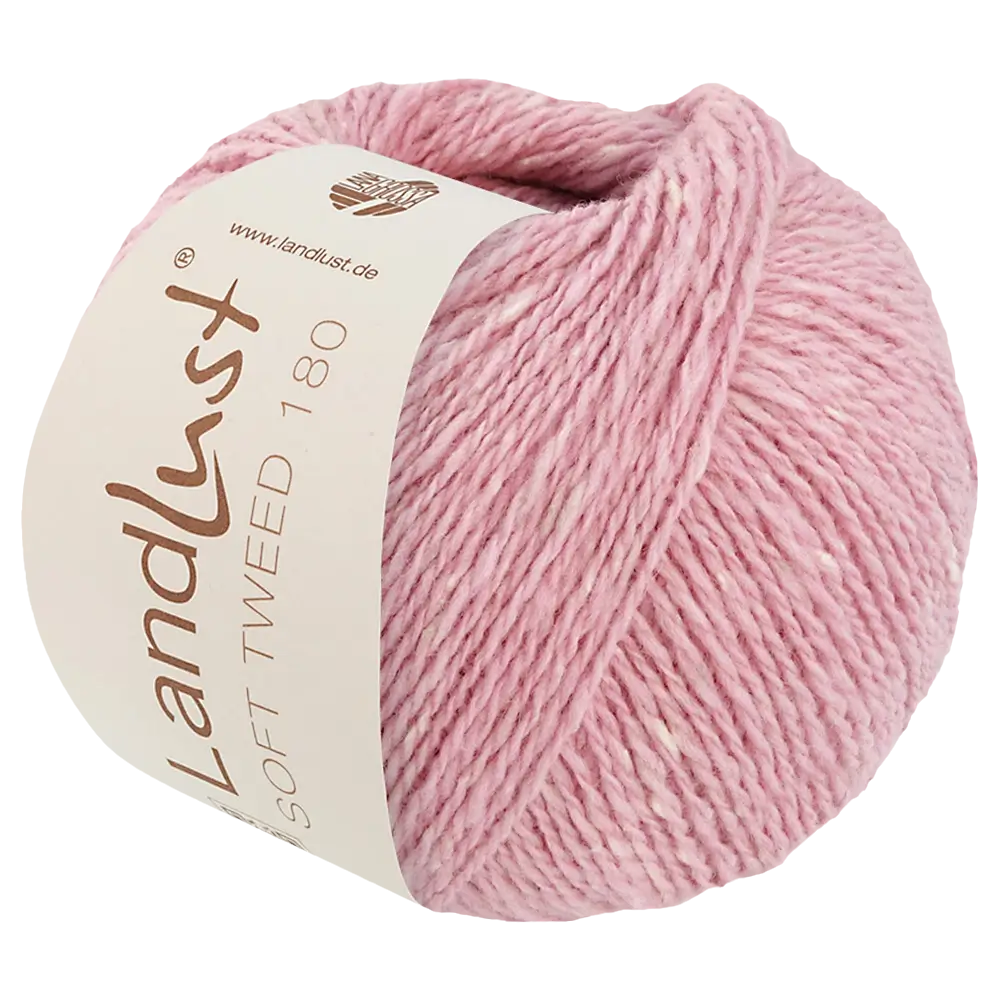 #Farbe_Lana Grossa Landlust Soft Tweed 180 | 118 Rosa meliert