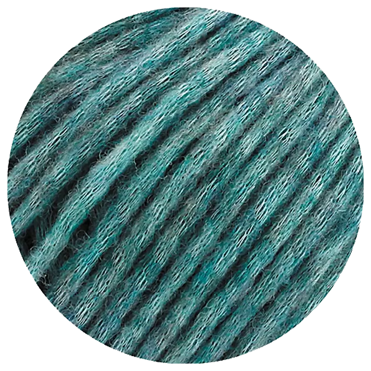 #Farbe_Lana Grossa Landlust Winterwolle | 13 Petrol meliert