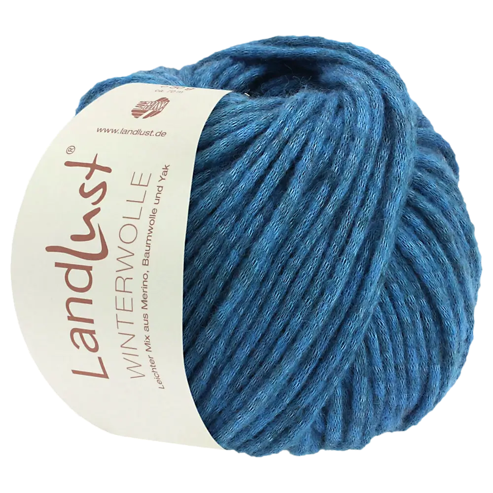 #Farbe_Lana Grossa Landlust Winterwolle | 15 Kobaltblau meliert