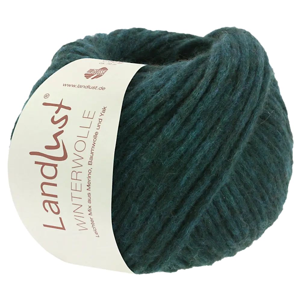 #Farbe_Lana Grossa Landlust Winterwolle | 18 Dunkelpetrol meliert