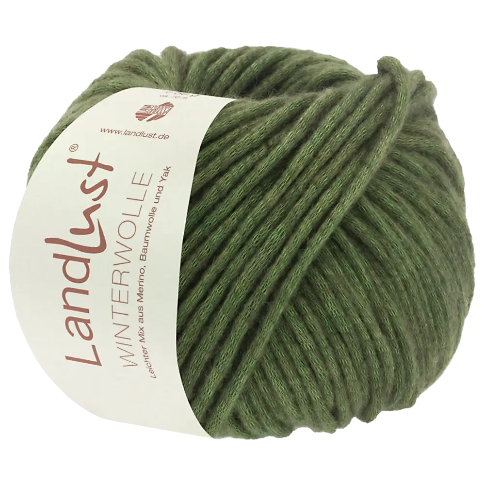 #Farbe_Lana Grossa Landlust Winterwolle | 25 Waldgrün meliert