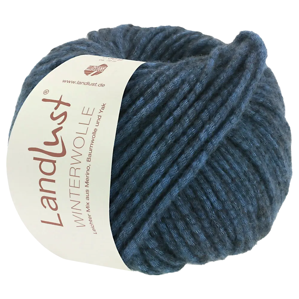 #Farbe_Lana Grossa Landlust Winterwolle | 26 Dunkelblau meliert