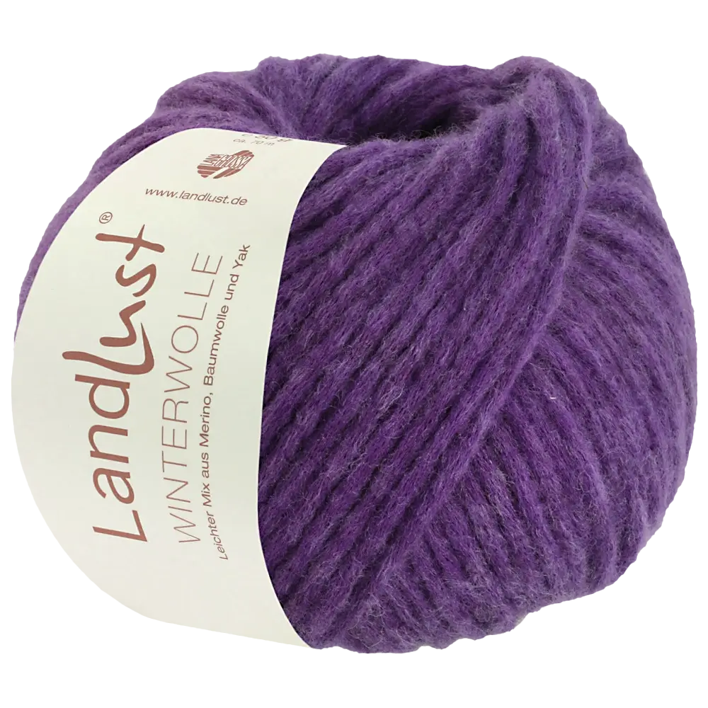#Farbe_Lana Grossa Landlust Winterwolle | 27 Violett meliert