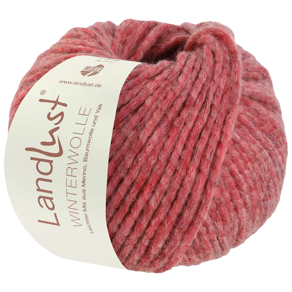 #Farbe_Lana Grossa Landlust Winterwolle | 29 Rot meliert