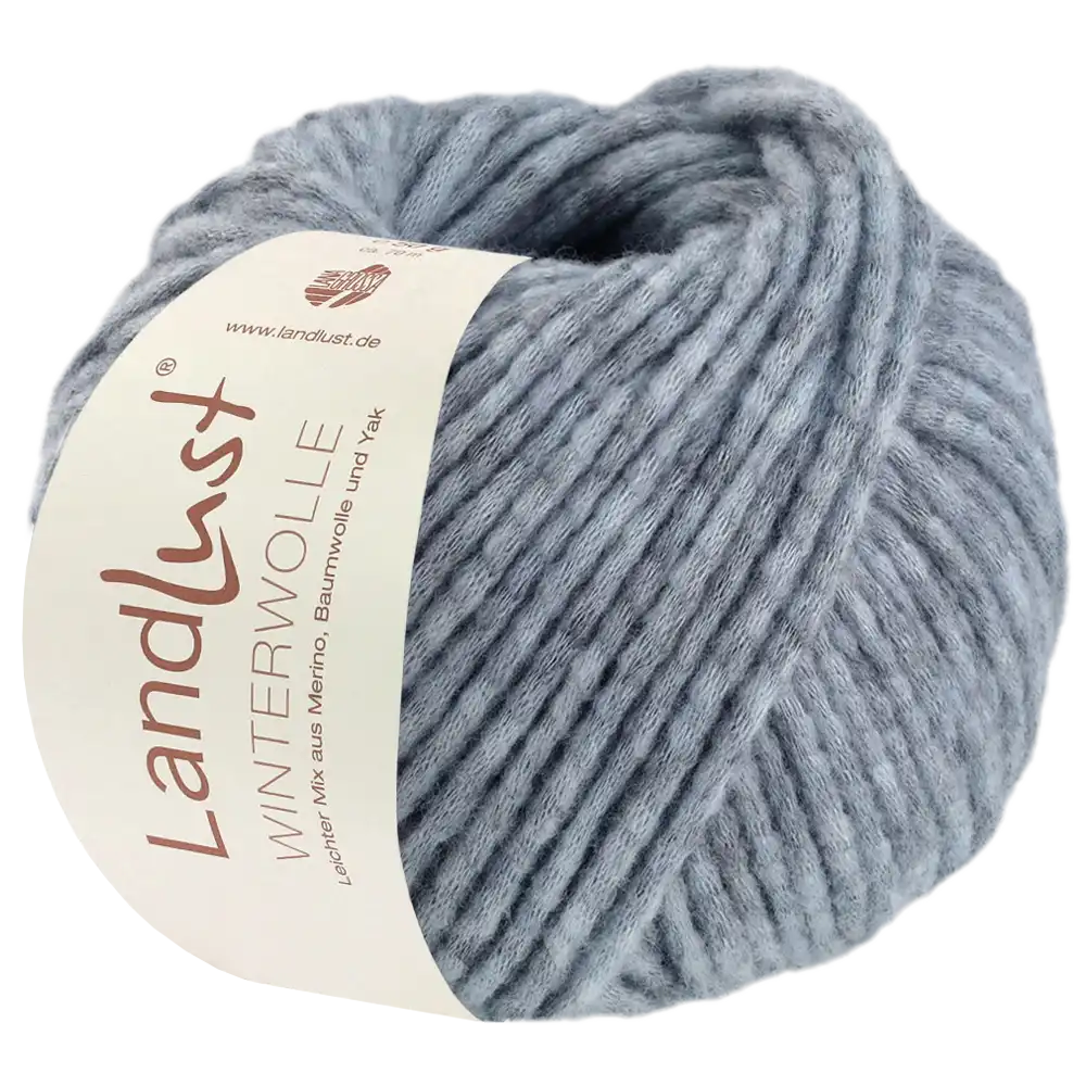 #Farbe_Lana Grossa Landlust Winterwolle | 35 Hellblau meliert