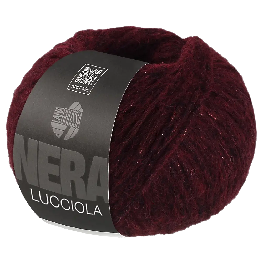 #Farbe_Lana Grossa Lucciola | 11 Schwarzrot