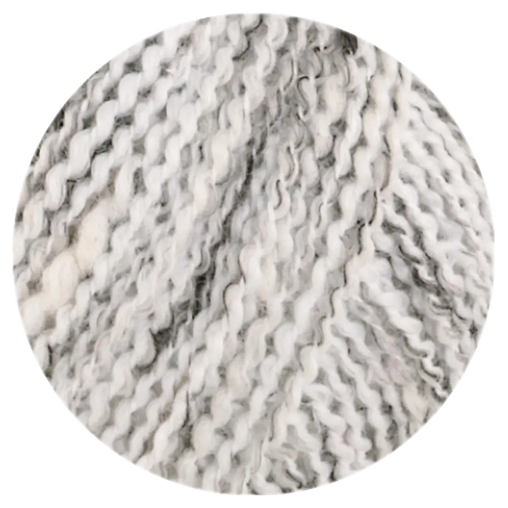 #Farbe_Lana Grossa Maglia | 10 Weiß/Schwarz/Creme