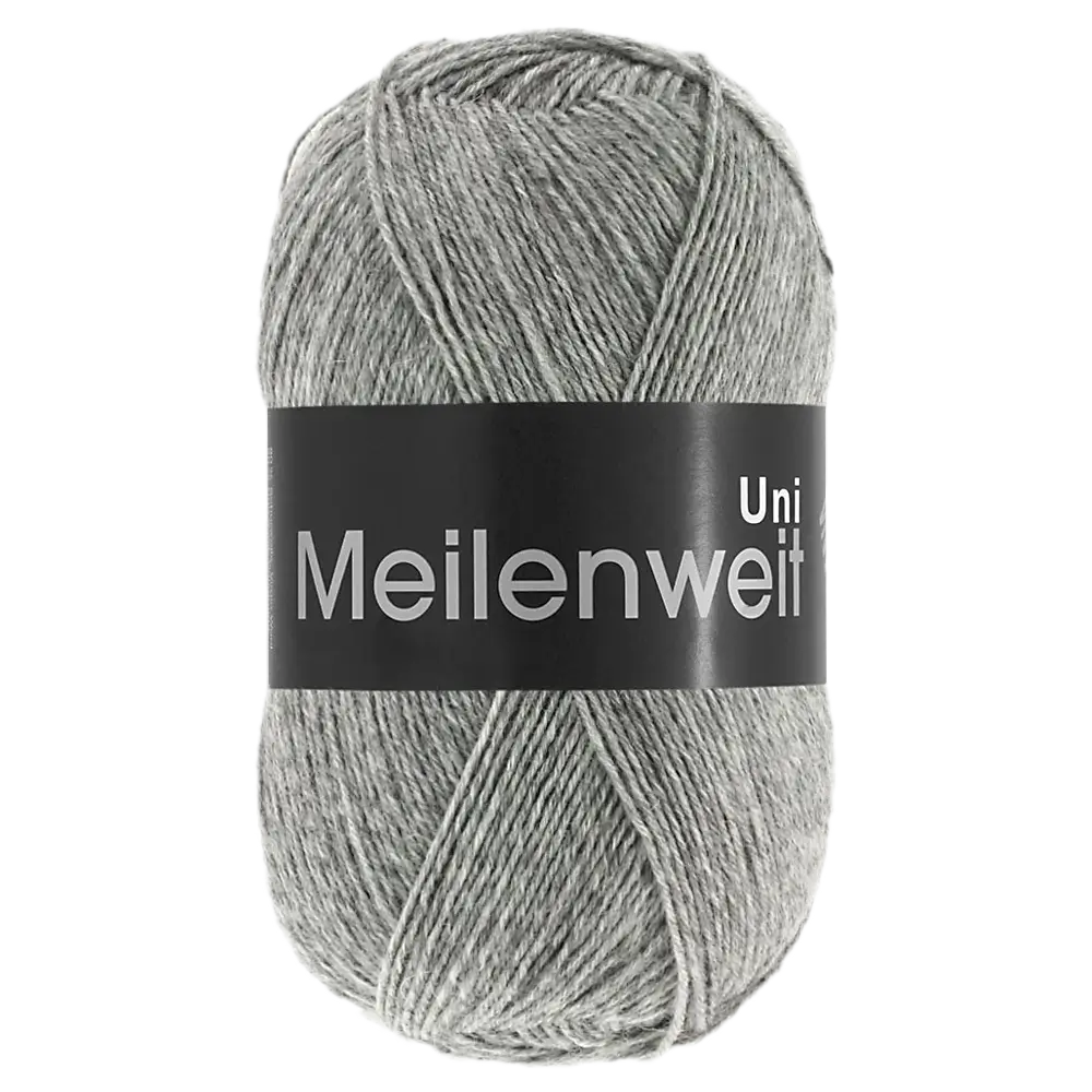 #Farbe_Lana Grossa Meilenweit 100 | 1103 Grau meliert