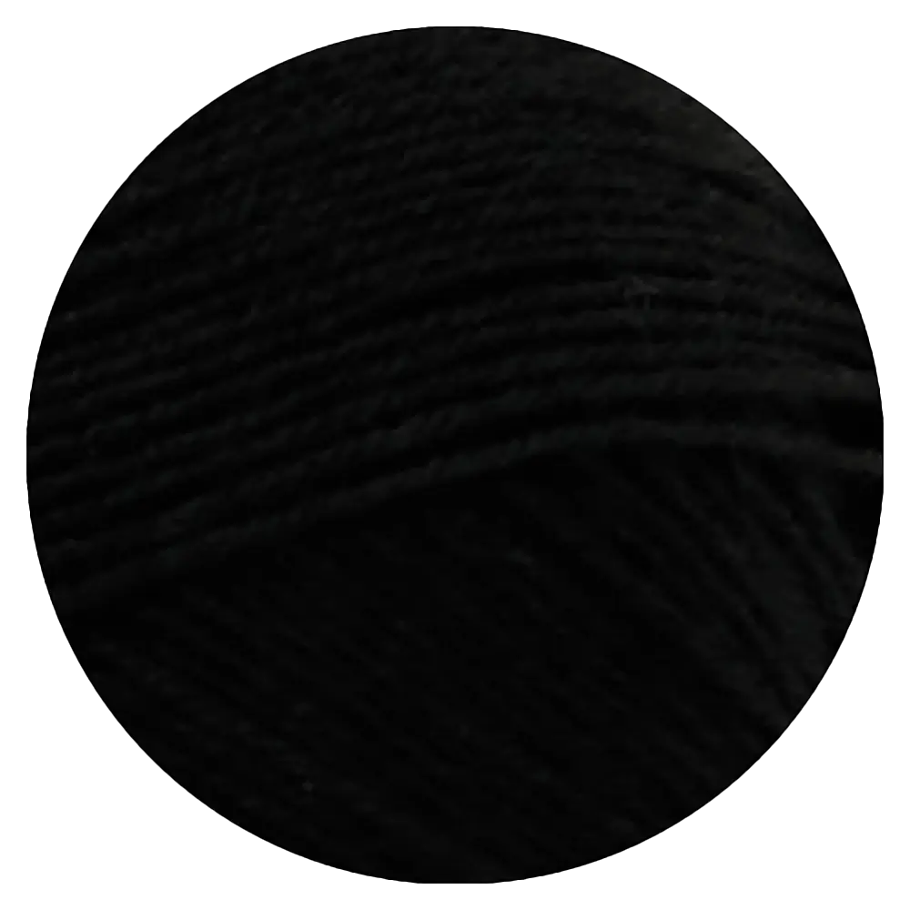 #Farbe_Lana Grossa Meilenweit 100 | 1106 Schwarz