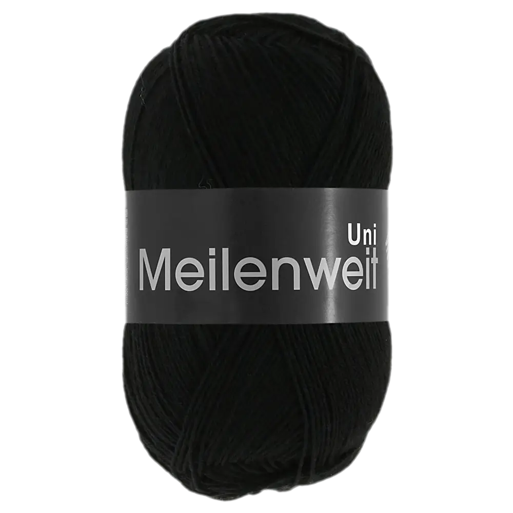 #Farbe_Lana Grossa Meilenweit 100 | 1106 Schwarz