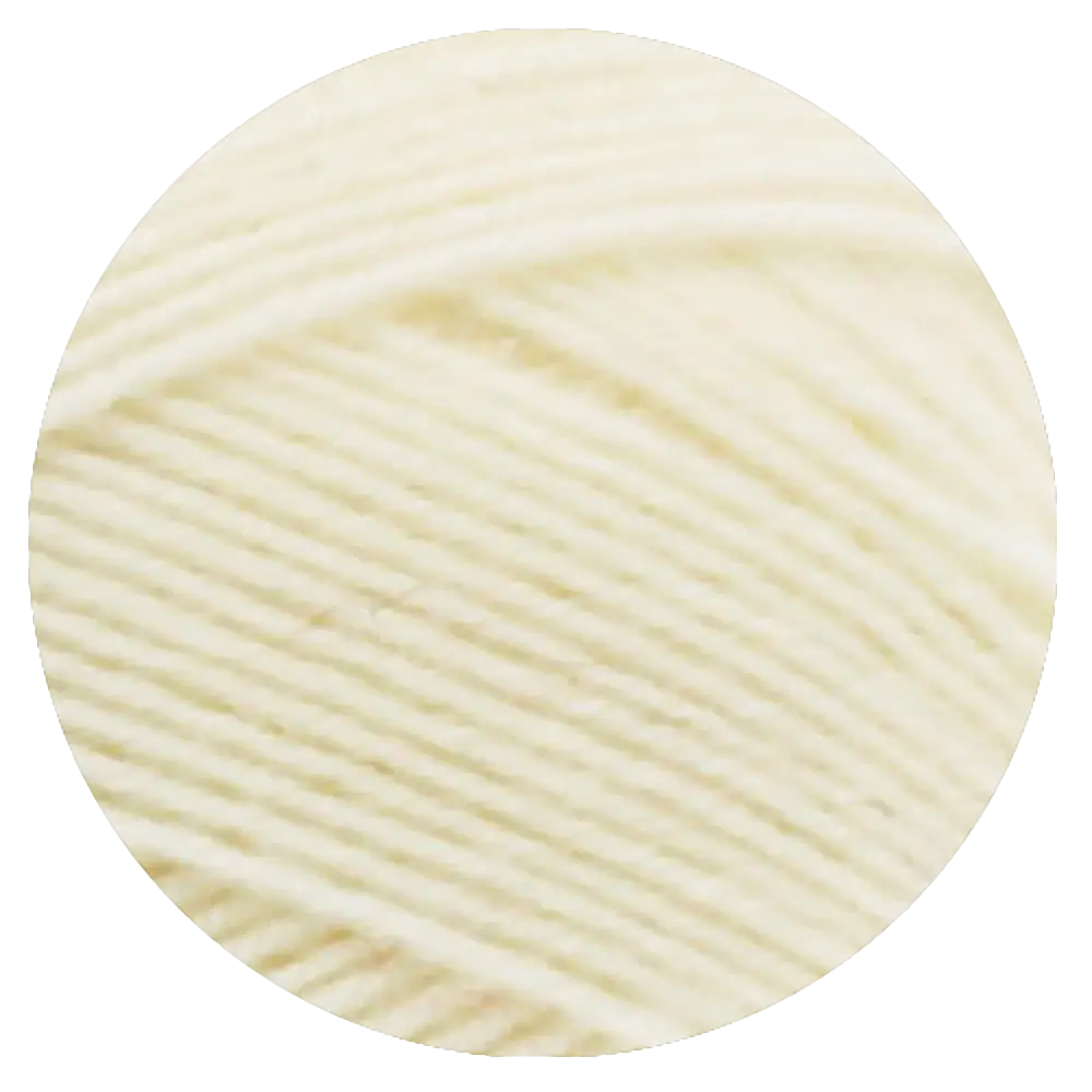 #Farbe_Lana Grossa Meilenweit 100 | 1113 Rohweiß