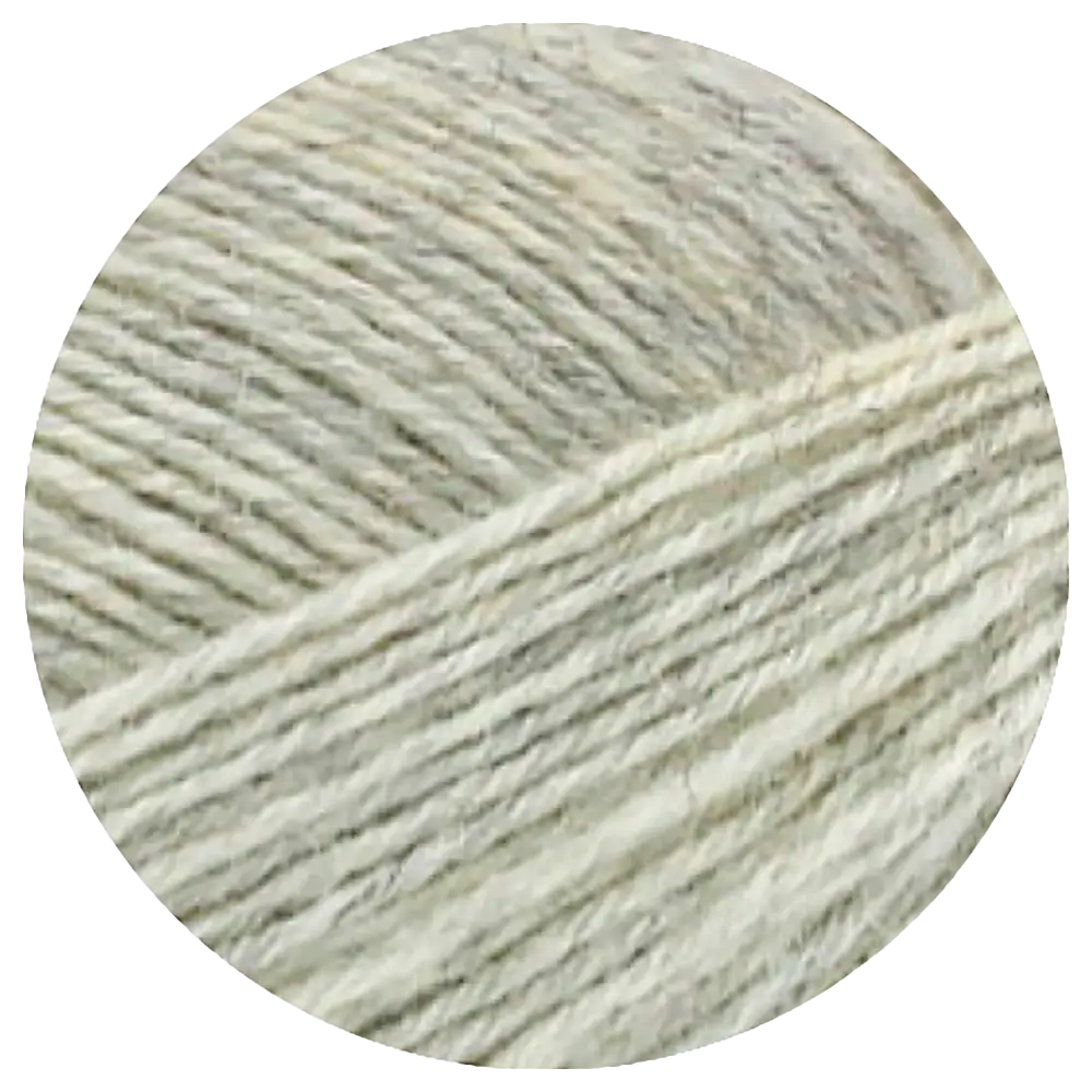 #Farbe_Lana Grossa Meilenweit 100 | 1358 Hellgrau meliert