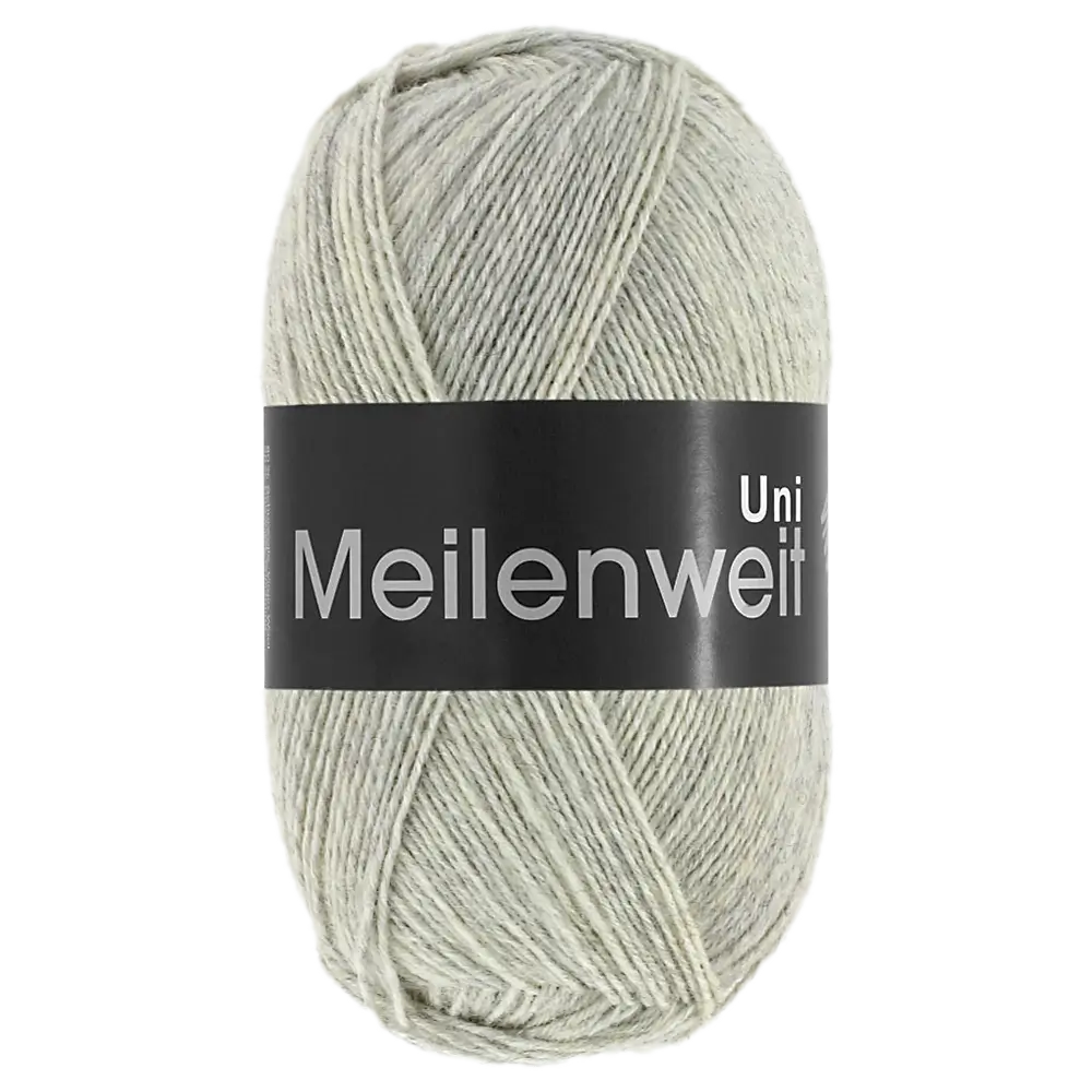 #Farbe_Lana Grossa Meilenweit 100 | 1358 Hellgrau meliert