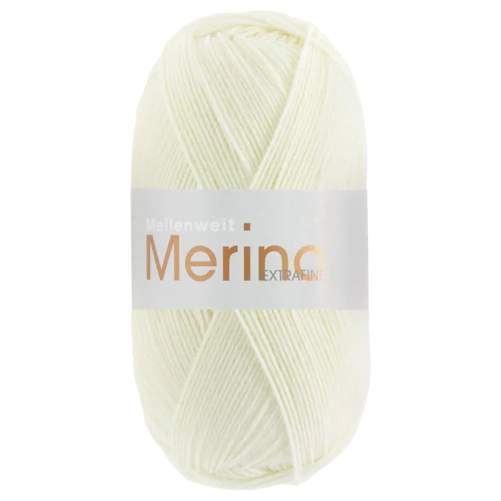#Farbe_Lana Grossa Meilenweit 100 Merino Extrafine Uni | 2405 Weiß