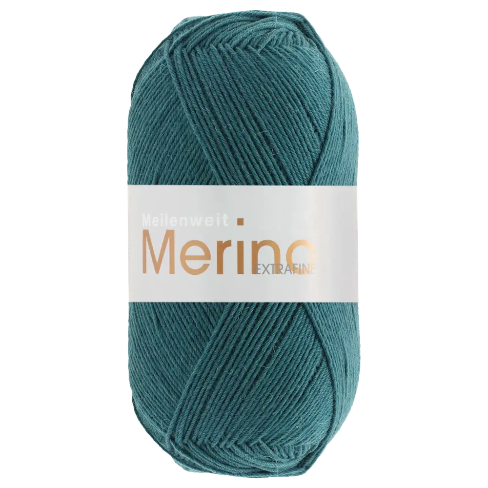 #Farbe_Lana Grossa Meilenweit 100 Merino Extrafine Uni | 2410 Blaugrün