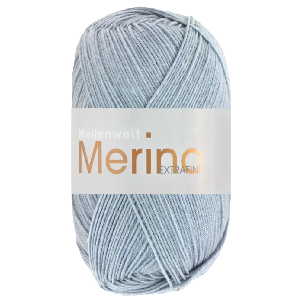 #Farbe_Lana Grossa Meilenweit 100 Merino Extrafine Uni | 2420 Graublau