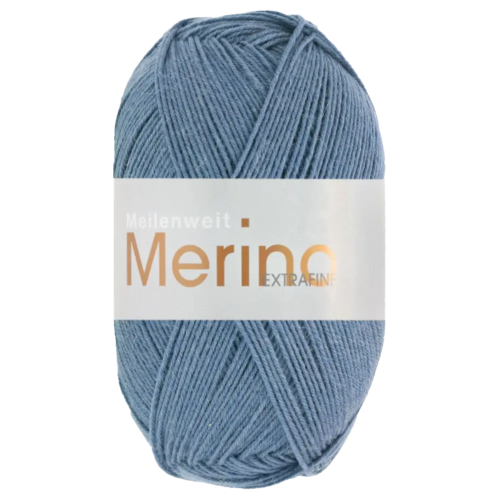 #Farbe_Lana Grossa Meilenweit 100 Merino Extrafine Uni | 2428 Jeans