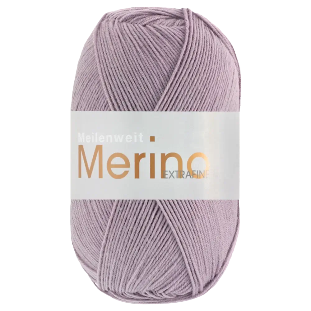#Farbe_Lana Grossa Meilenweit 100 Merino Extrafine Uni | 2433 Mauve
