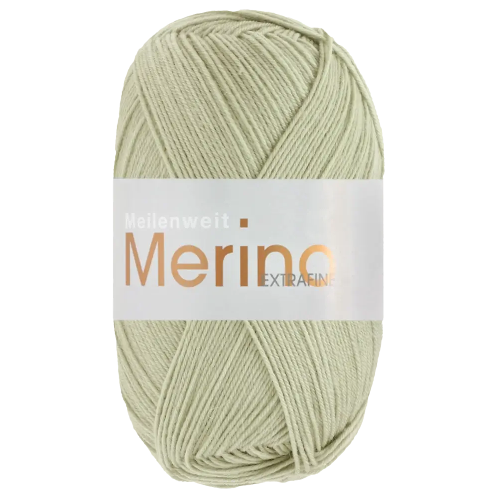 #Farbe_Lana Grossa Meilenweit 100 Merino Extrafine Uni | 2446 Pastellgrün