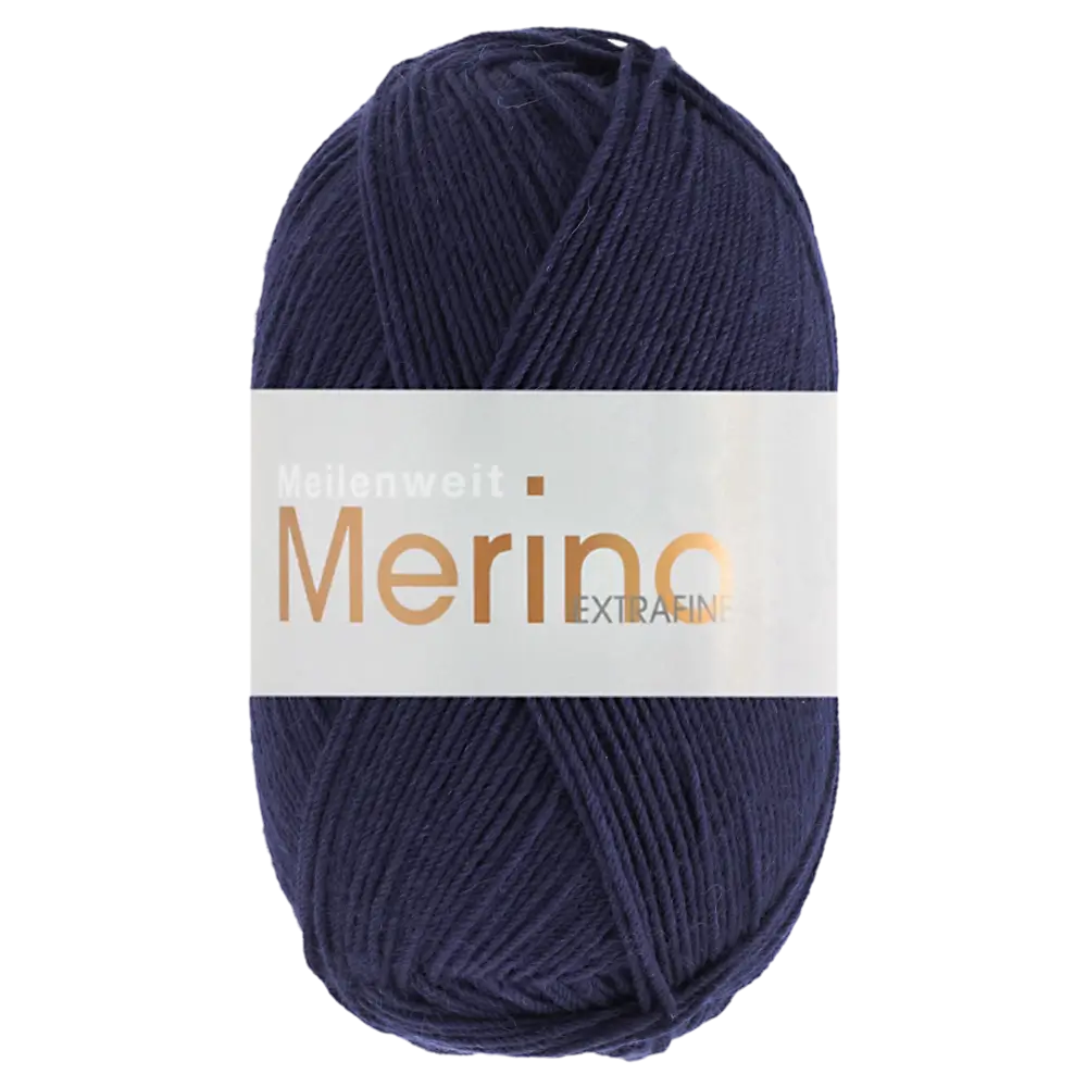 #Farbe_Lana Grossa Meilenweit 100 Merino Extrafine Uni | 2447 Tiefblau