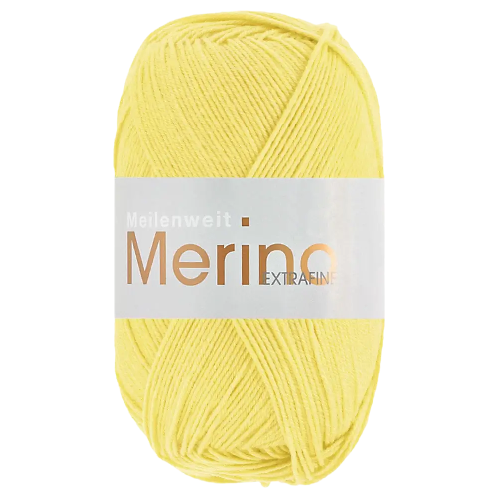 #Farbe_Lana Grossa Meilenweit 100 Merino Extrafine Uni | 2457 Zitrusgelb