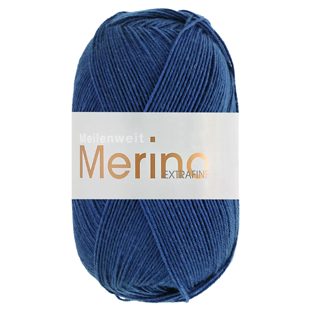 #Farbe_Lana Grossa Meilenweit 100 Merino Extrafine Uni | 2461 Tintenblau