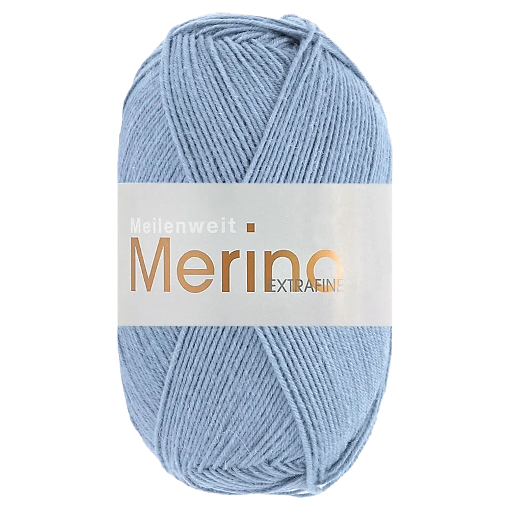 #Farbe_Lana Grossa Meilenweit 100 Merino Extrafine Uni | 2465 Hellblau